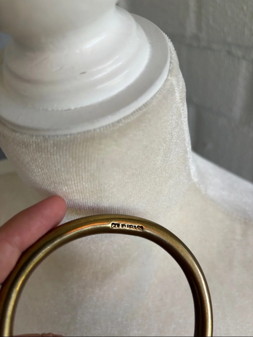 Linea Pelle Leather Brass Gold Braided Waist Belt with Round Ring sz S